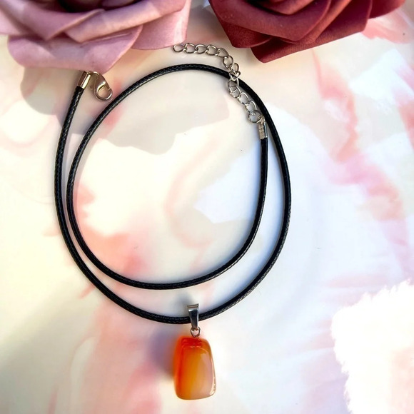 Natural Stone Pendant Necklace - Picture 1 of 2